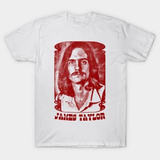 James Taylor // Retro 70s Style Fan Art Design T-Shirt